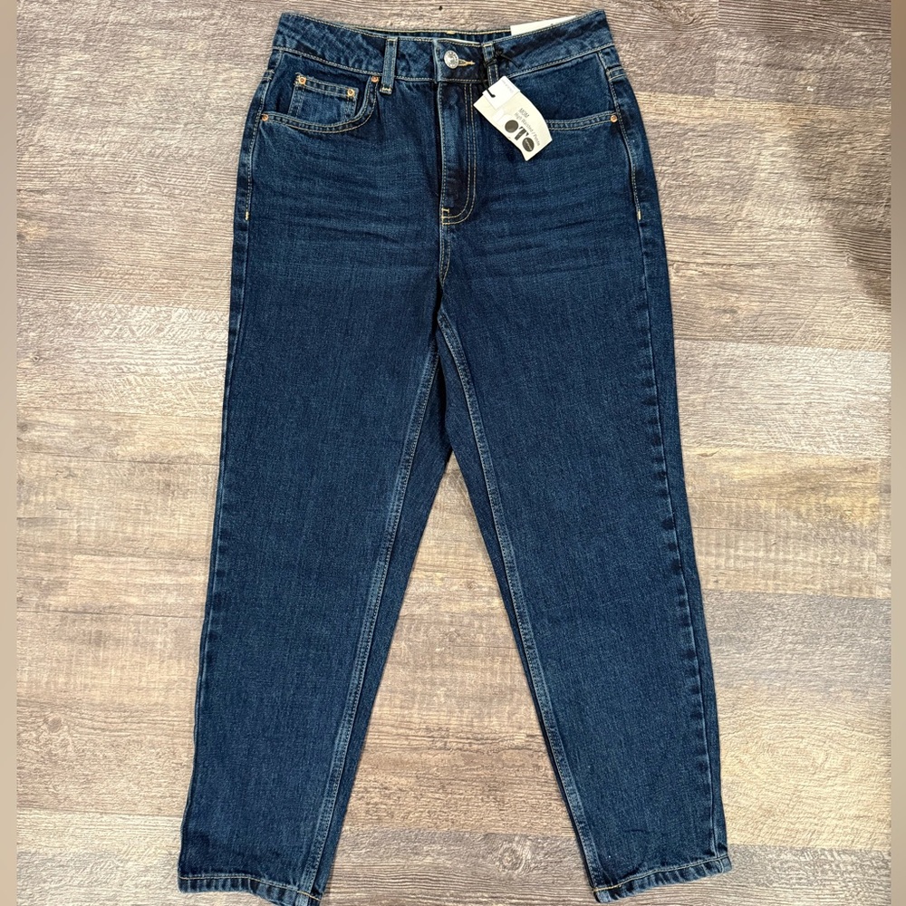 Topshop High Waisted Petite Mom Jeans
